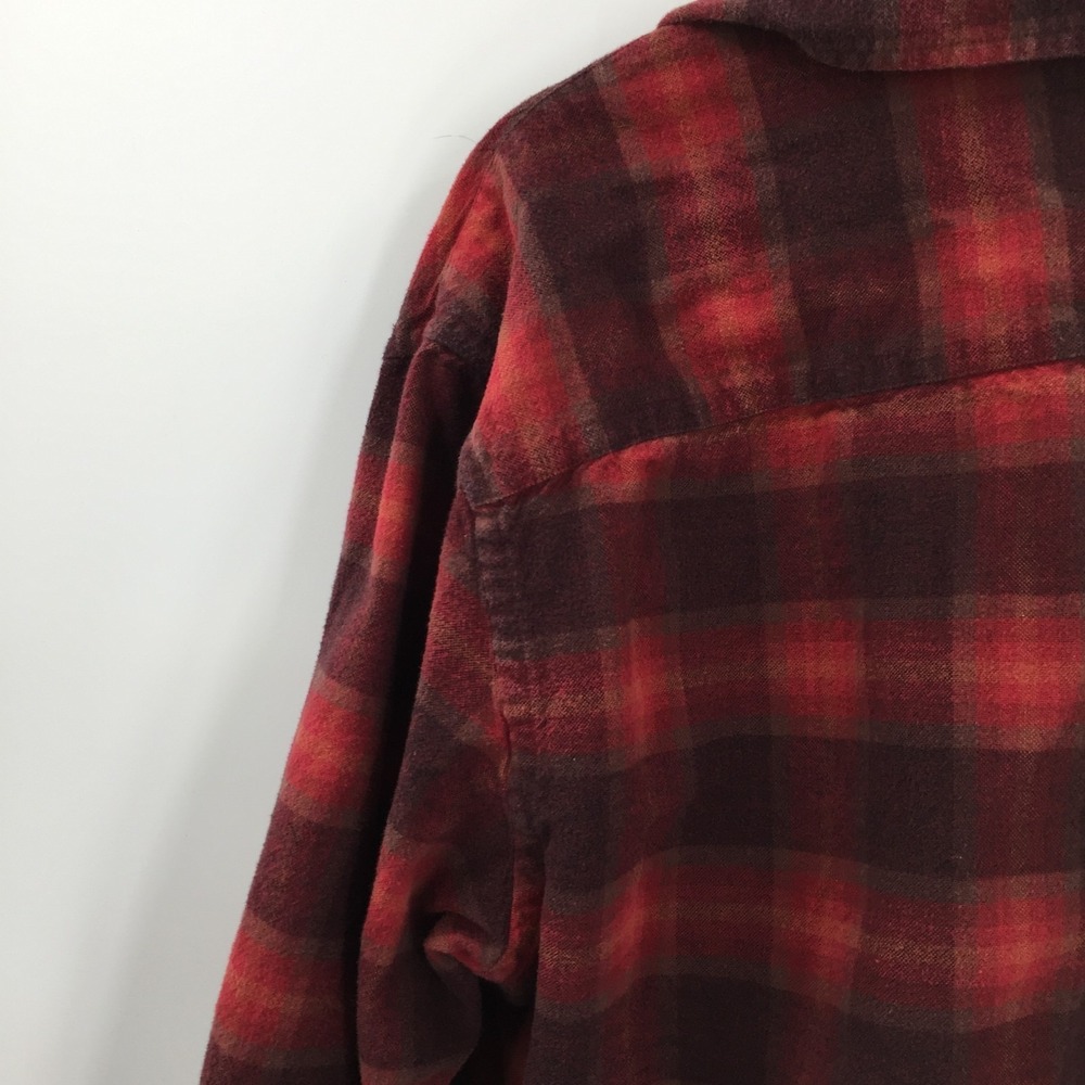 Pendleton Mason Red Flannel checkered Button fron… - image 9